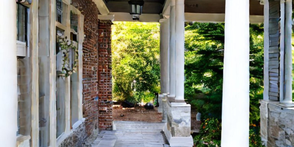 how to repair columns on front porch