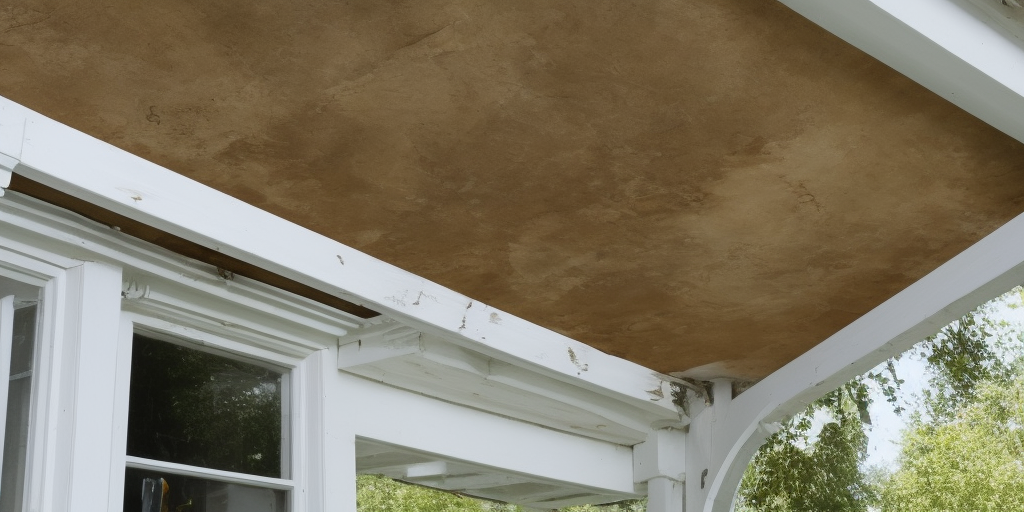 How to repair a sagging porch ceiling