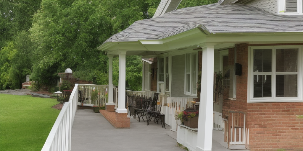 What are some common mistakes to avoid when fixing a settled porch