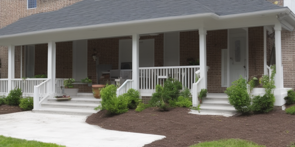 What are some common types of concrete porch damage and their repair costs