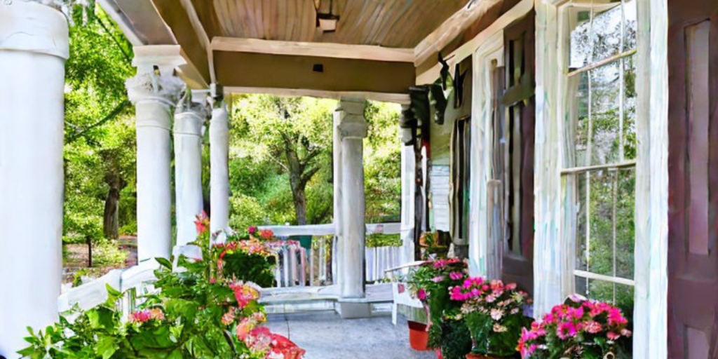 porch landscaping ideas for curb appeal