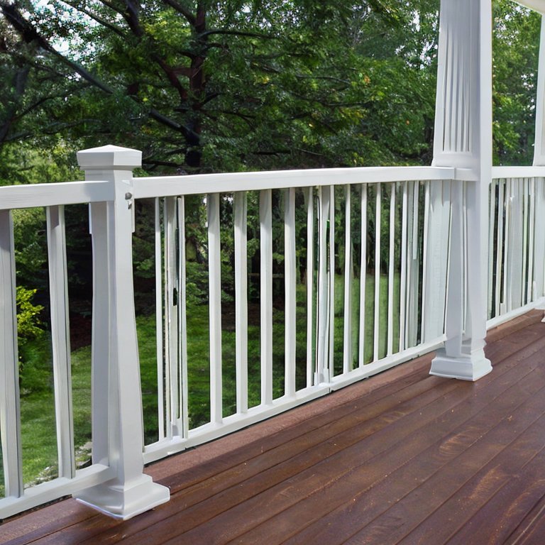 Is it possible to repair large holes in vinyl porch railing