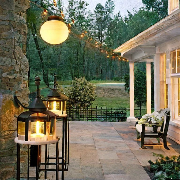 What are the benefits of solar-powered porch lights