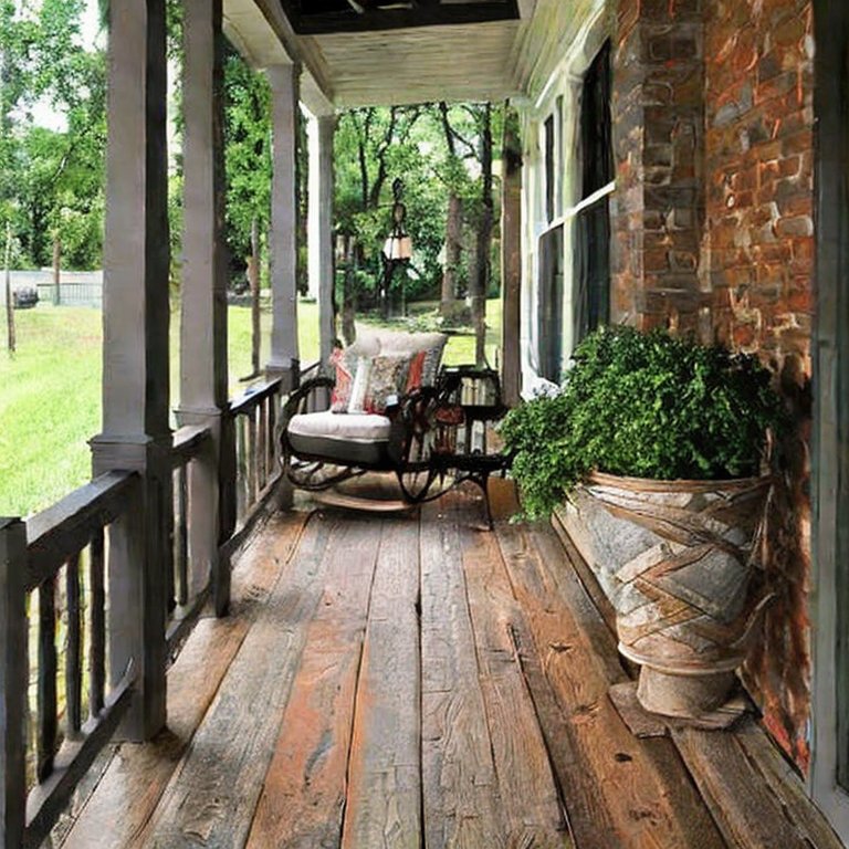Which wood species is the best for a rustic porch floor