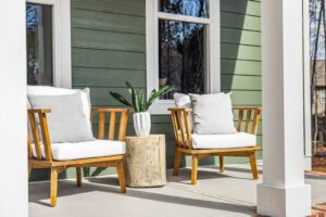 how to decorate a long front porch