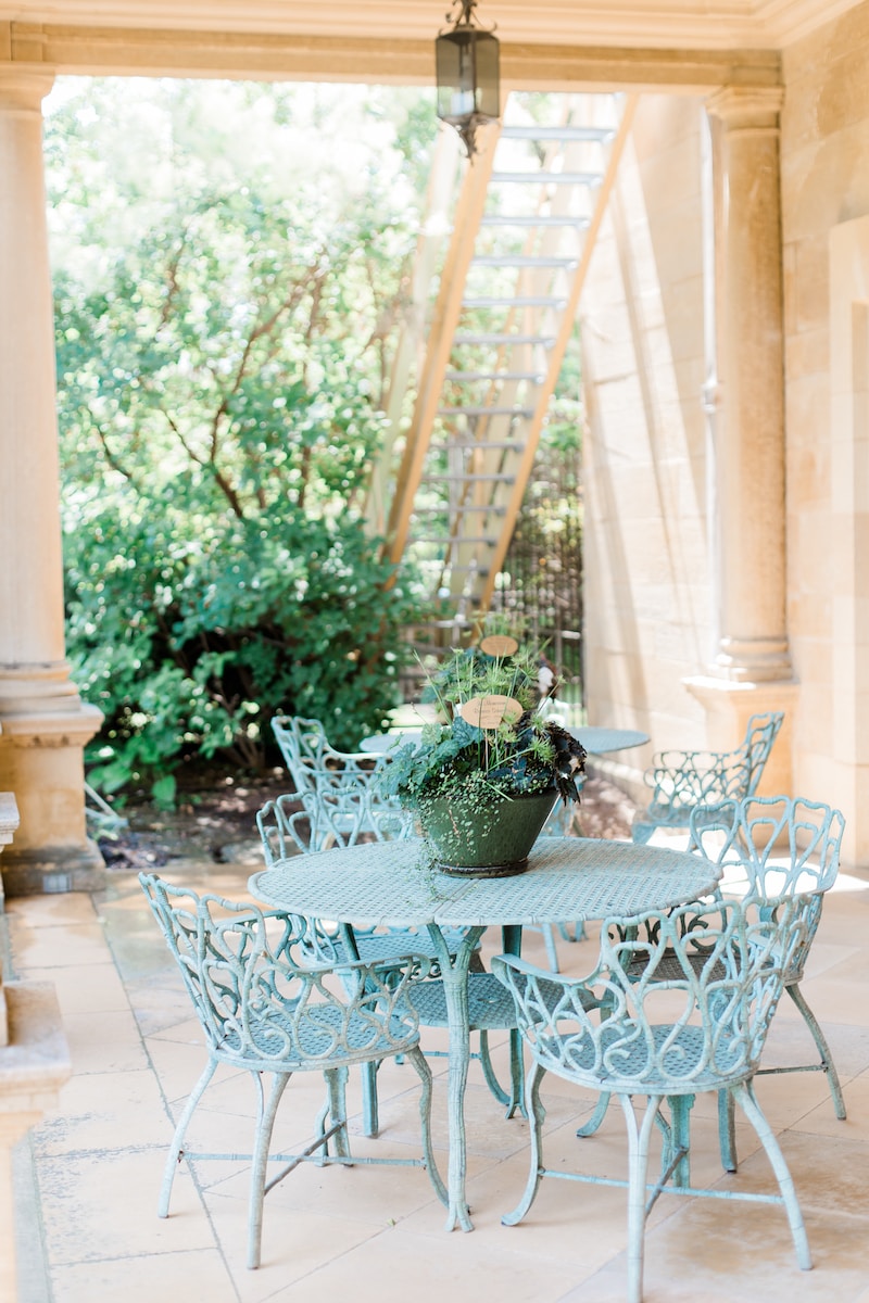 What color porch furniture is best for a bohemian vibe