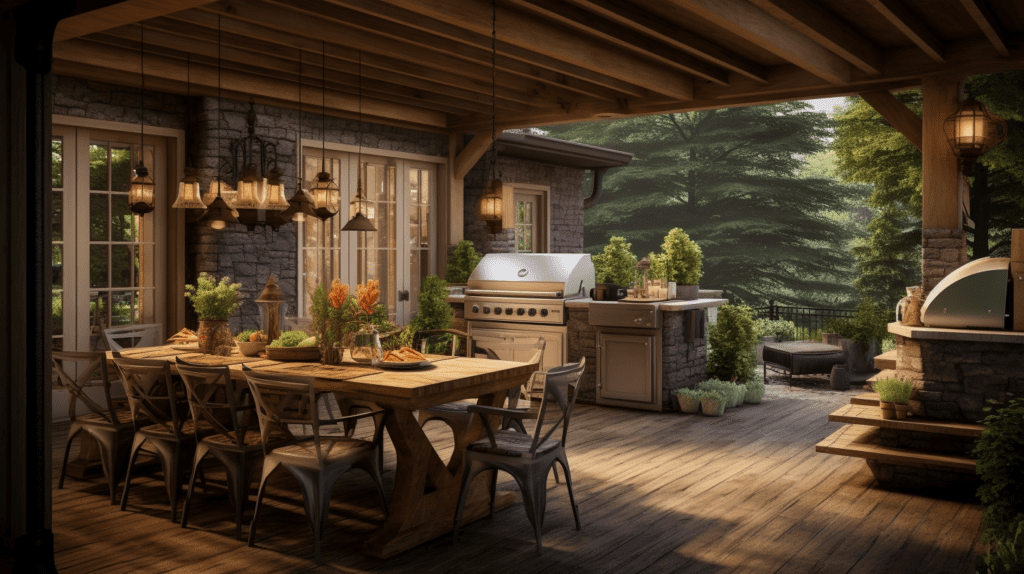 10 Back Porch Ideas With Outdoor Kitchen - Remodel Porch