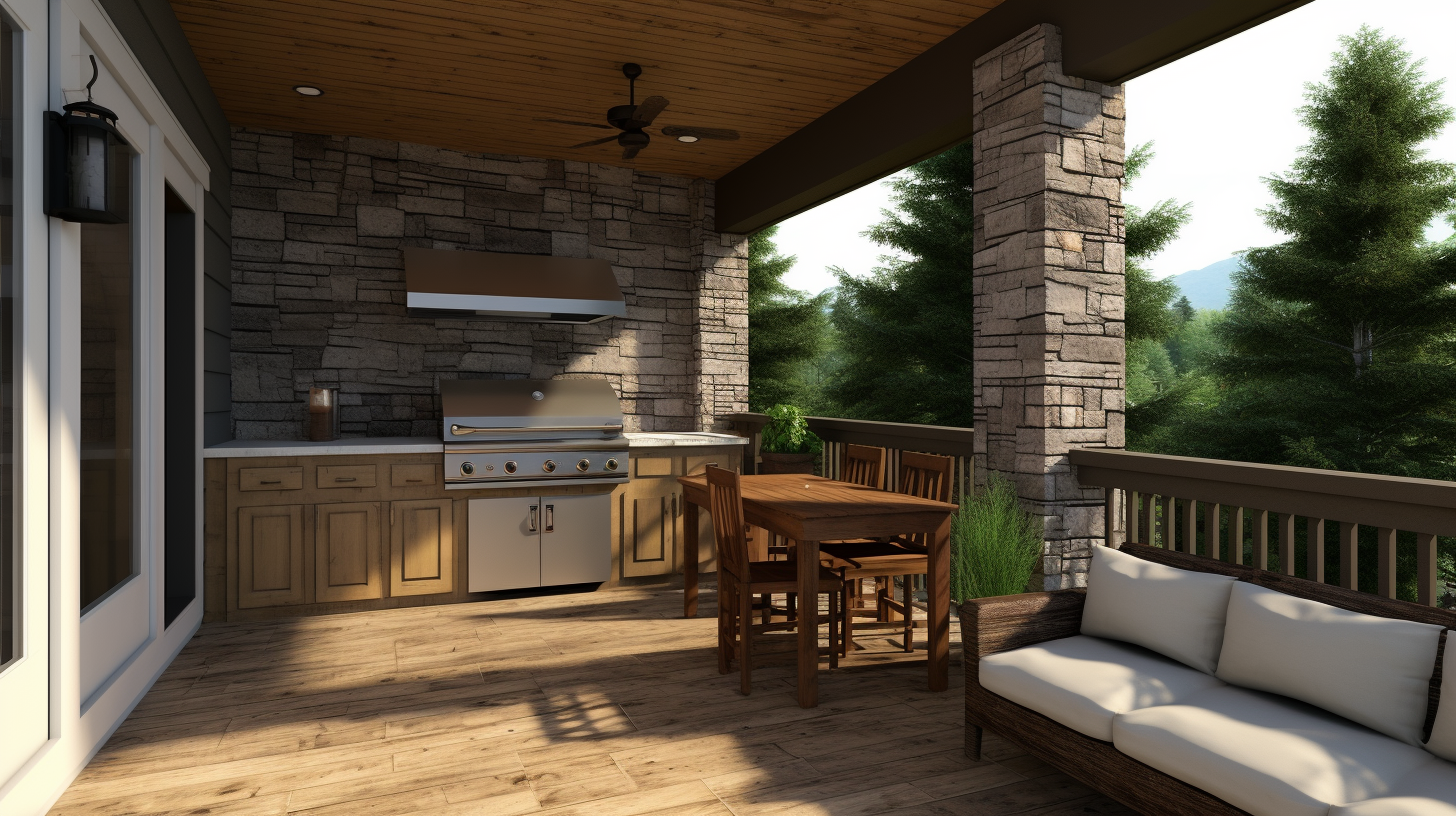 Small Back Porch Ideas With Outdoor Kitchen - Remodel Porch